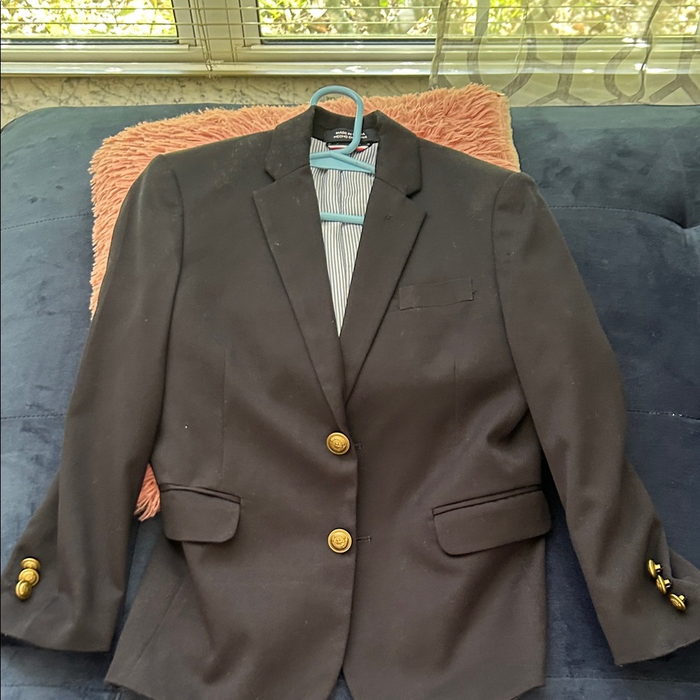 Kid Classic Black Blazer with Gold Buttons